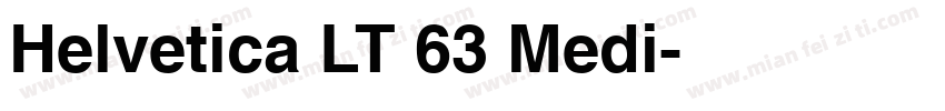 Helvetica LT 63 Medi字体转换